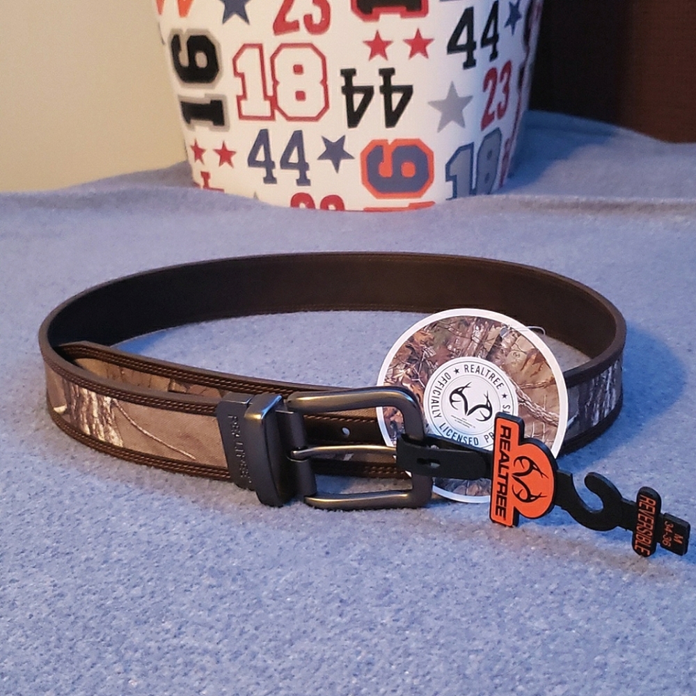 RealTree Men's Reversible Camo Leather Belt